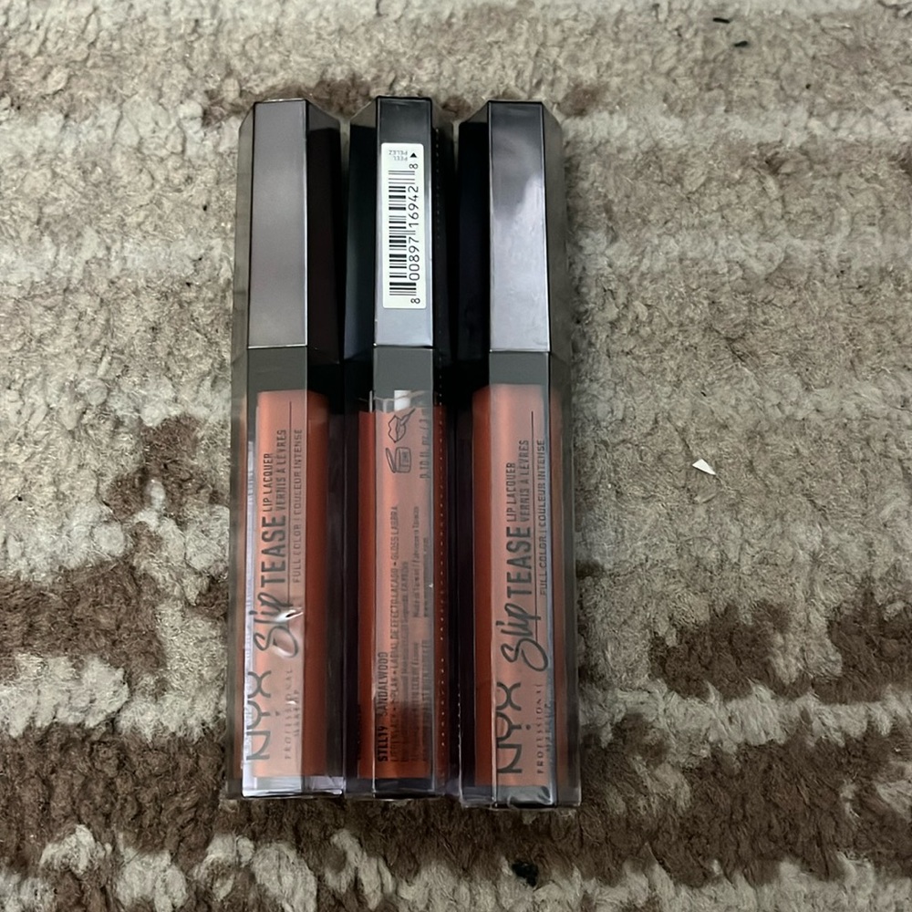 ✨ NYX Slip Tease Lip Gloss - 3 Pack Bundle Set